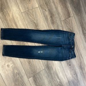 Kancan jeans dark w some distressing size 27